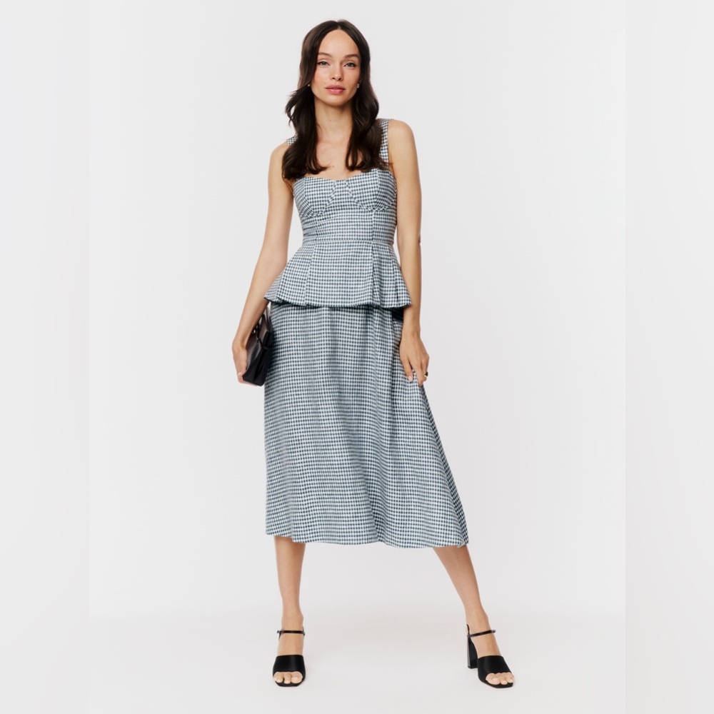 NWT Reformation Misty Linen Two Piece